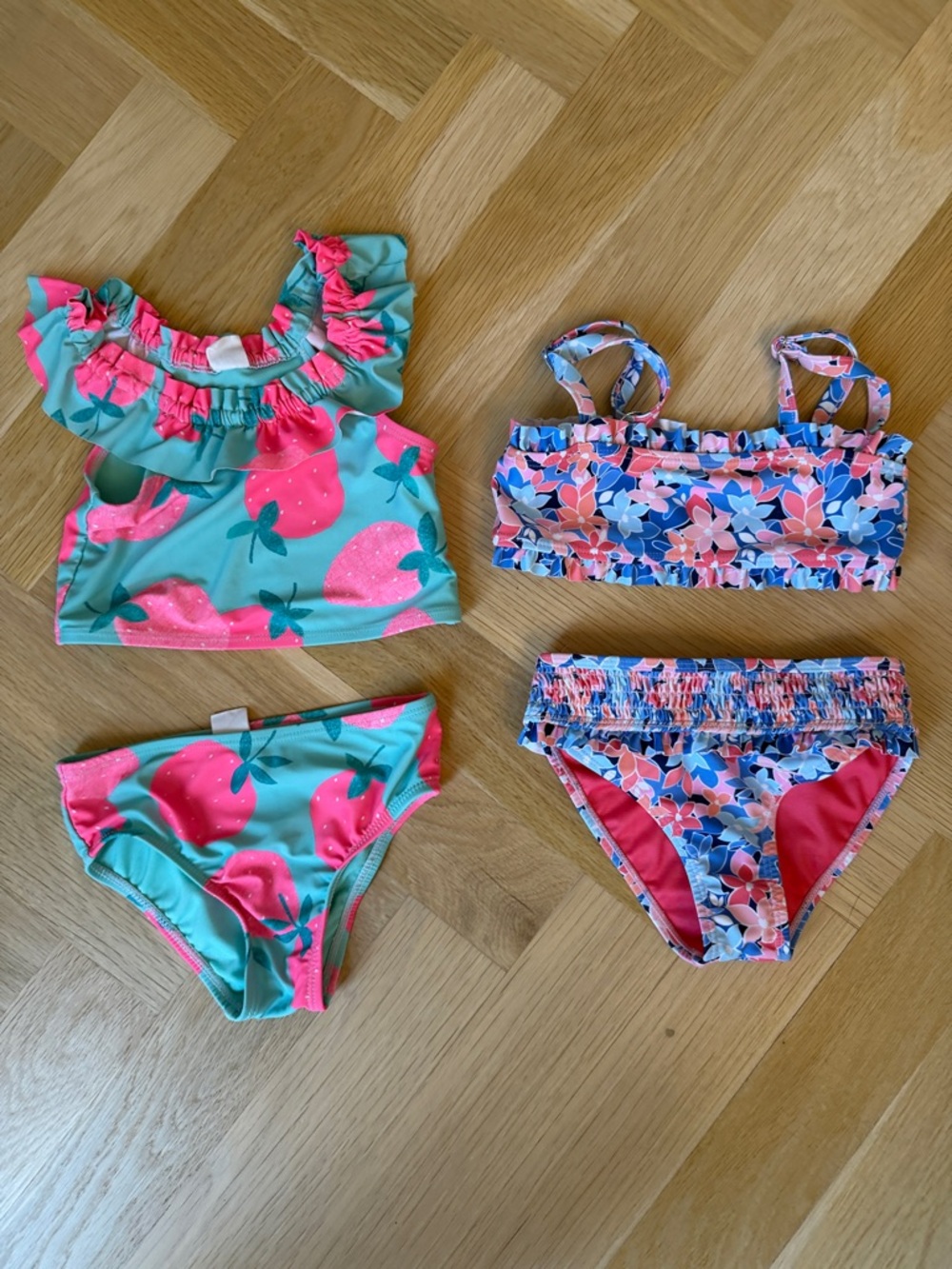 GAP Toddler Two-Piece Swim Bundle in Teal and Pink and Feather4Arrow